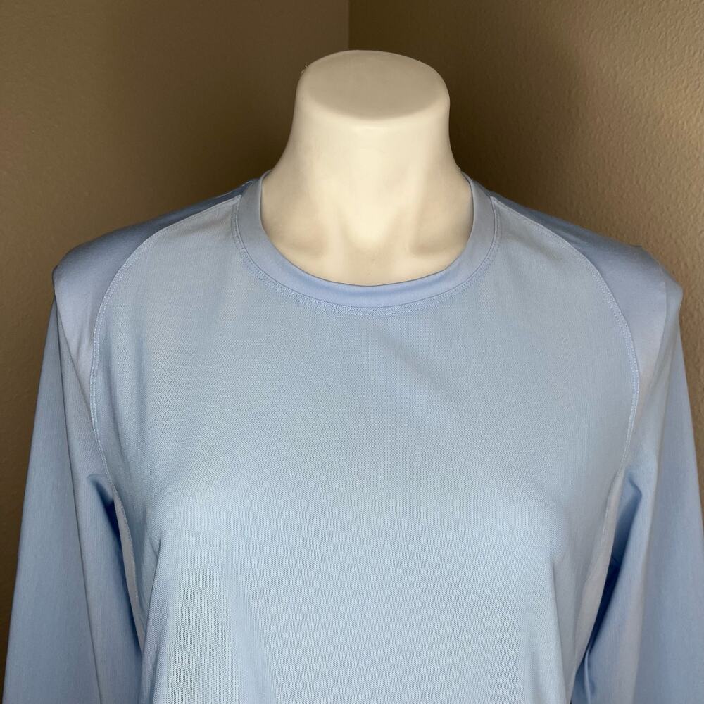 ADIDAS Women’s Long Sleeve Active Top Light Blue Size Medium - Picture 3 of 8
